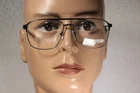 Angular Aviator Style Eyeglass Frames NORTHERN LIGHT NL-1922, Dark Gunmetal