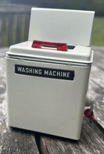 Original Vintage Toy Tin Top Loader White Washing Machine 1950s Retro
