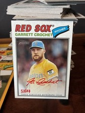 2026 Topps Heritage Garrett Crochet Red Ink Auto /77 - Boston Red Sox