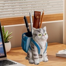 Katzen-Stifthalter, multifunktional, Tischdekoration f&uuml;r Schlafzimmer,