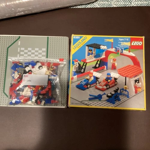 LEGO Motor Speedway 6381 Complete Set Box 185 Pieces Plastic LEGOLAND Racing
