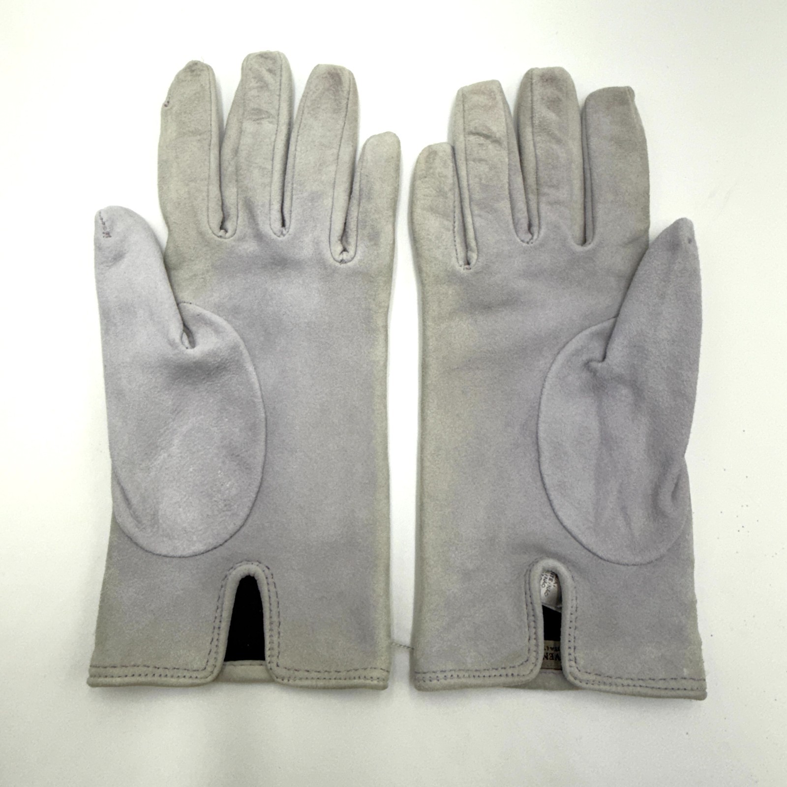 BOTTEGA VENETA Intrecciato Wrist Gloves Silk Suede gray Size 7 890 thumbnail 3