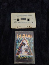 Vintage Def Leppard Hysteria Music Cassette Tape  PYROMANIA LOT OF 2