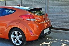 Heck Spoiler Aufsatz Abrisskante passend für Hyundai Veloster schwarz Hochglanz