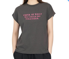 Codes Combine Dolman Sleeve Lettering Woman T...