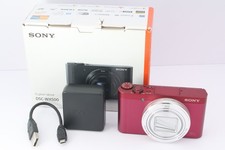  Near Mint Sony Cyber-shot DSC-WX500 Red 18.2MP Wi-Fi 30x Zoom Boxed from Japan