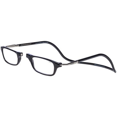 Clic Magnetic Reading Glasses for Men or Women, 1 Count (Pack of 1), Black 