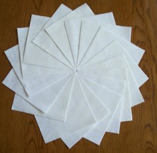 48 White Tonal Tone on Tone Fabric 5 inch Quilt Squares Charm pack