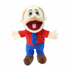 New Marvin Foster Father Jeffy Hand Puppets Plush Toy Supermariologan Figure Toy