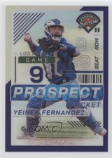 2024 Panini Prospect Edition Purple Prizm 32/99 Yeiner Fernandez #151 0it8