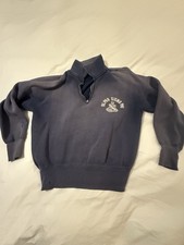 1950s Fraternity Sweatshirt Alpha Sigma Phi Small Size Talon Zipper Label Remove