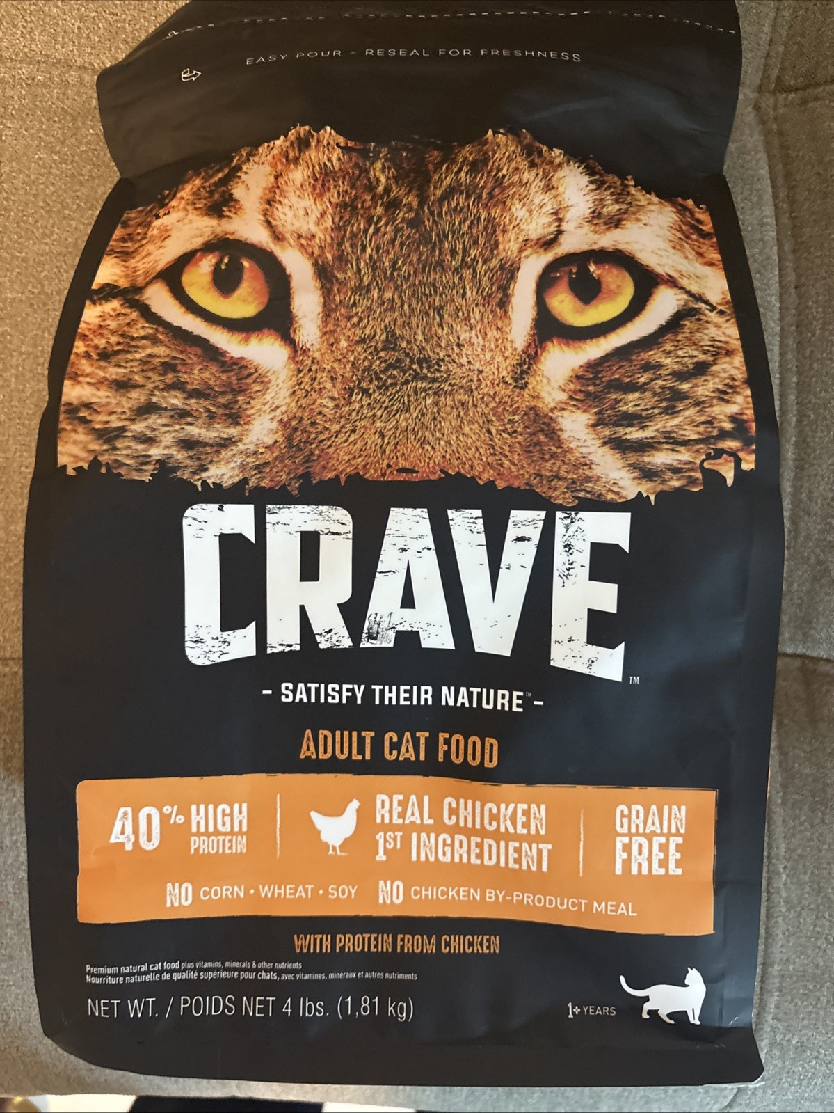 Grain High Protein Adult Dry Dog Food, Chicken, 4 lb. Bag