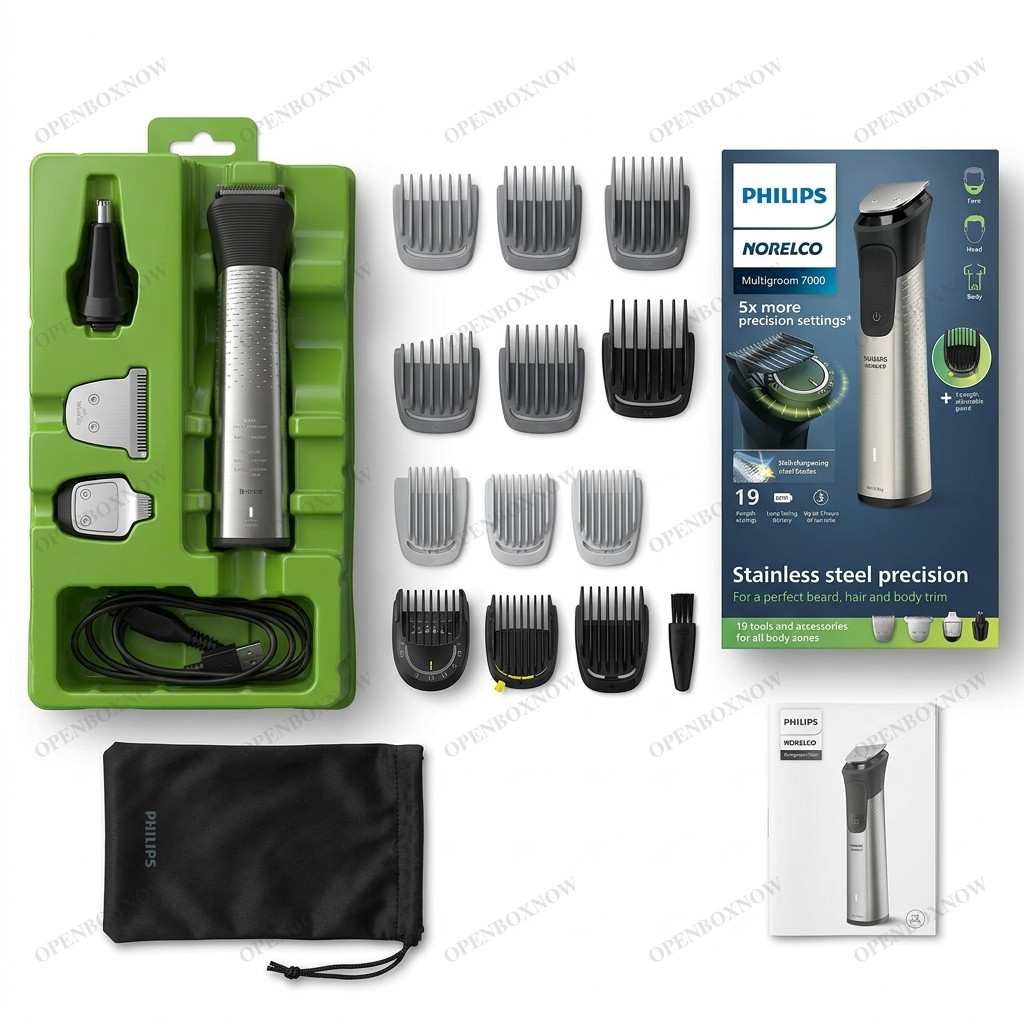 eBay: Philips Norelco Multigroom 7000 Series 19 Multi-Piece Trimmer Kit OPEN BOX NEW