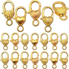 Lobster Claw Clasp,40Pcs 26X14Mm Heart Lobster Claw Clasps Tibetan Jewellery Lob