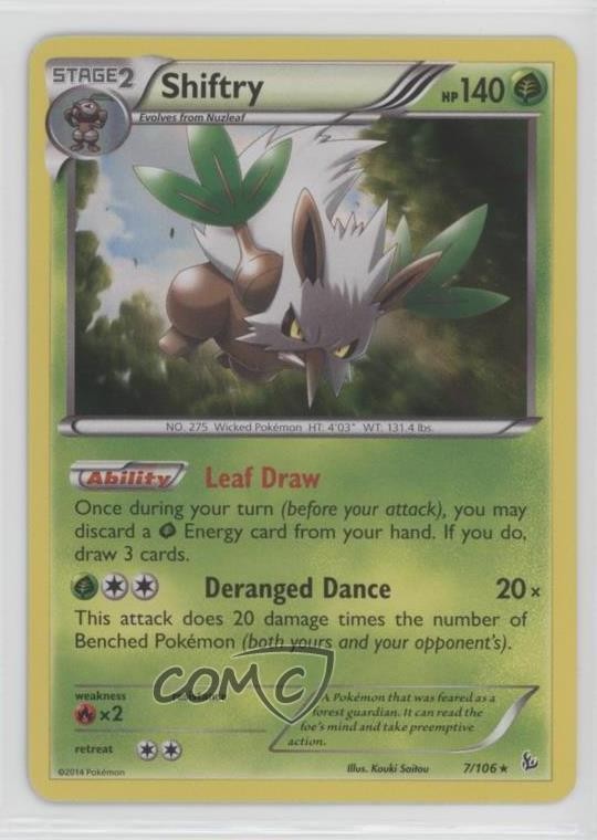 Shiftry Pokemon XY Flashfire #7