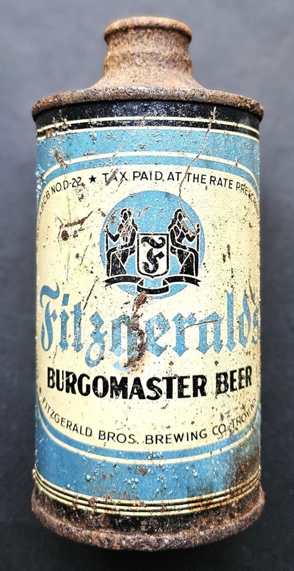 FITZGERALD'S BURGOMASTER BEER - SCARCE - JS CT - Fitzgerald - Troy NY