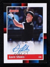 2022 Panini Donruss Retro 1988 Signatures Gavin Sheets #R88S-GS Auto 0w7