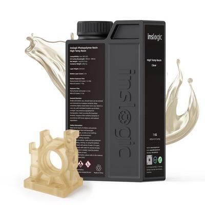 High Temp 3D Printer Resin 1Kg - Clear UV-Curing Photopolymer for Precision Prin