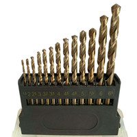 Bohrer Set M42 Cobalt 1,5-6,5Mm 13Tlg Metallbohrer Edelstahl Hartmetall