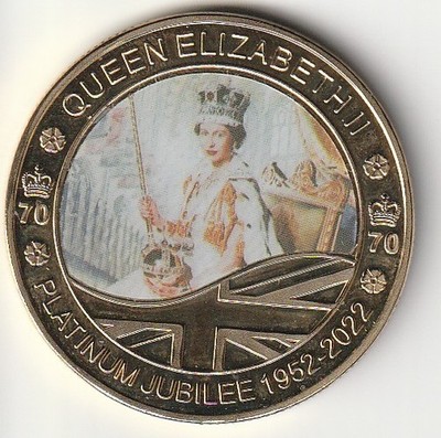 ***MEDAILLE***KÖNIGIN-QUEEN ELIZABETH II.-PLATINUM JUBILEE-LONDON-2022-ADEL