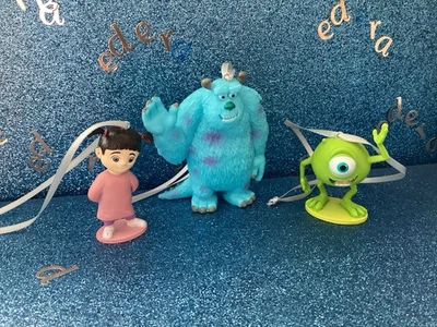 PIXAR SET OF 3 MONSTER INC TREE DECORATION