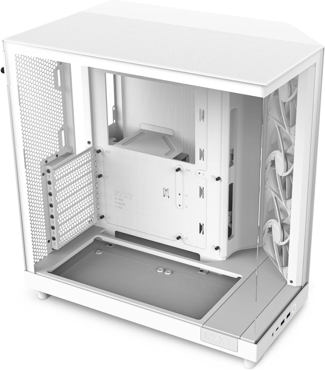 NZXT H6 Flow | CC-H61FW-01 | Compact Dual-Chamber Mid-Tower Airflow Case | Panor