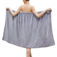 Towel Wrap for Women, Adjustable Shower Wrap Towel with Home Hotel Bath Towel...
