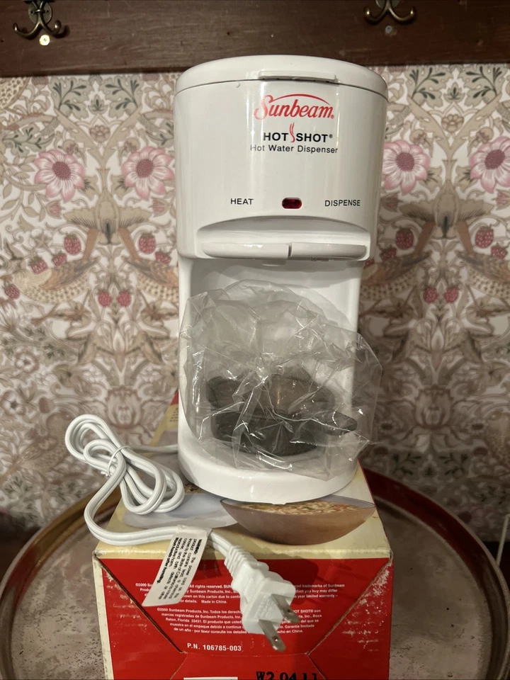 Dispensador de agua caliente Sunbeam 3211 - Blanco “HOT SHOT” NUEVO caja abierta Foto 2 de 4