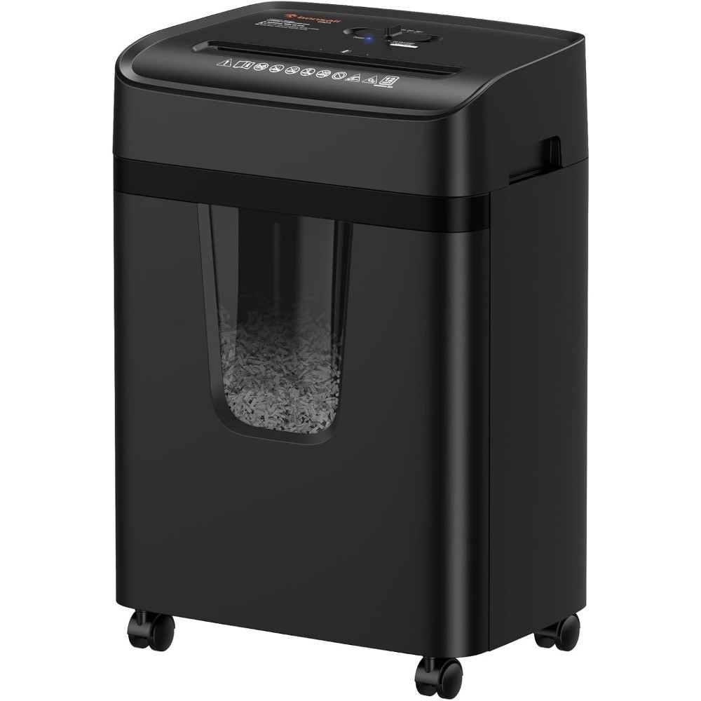 Heavy Duty 12 Sheet Cross Cut Paper Shredder with 5.5 Gallon Pullout Bin P-4