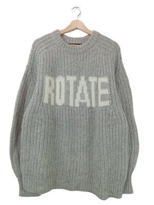ROTATE BIRGER CHRISTENSEN Grobstrickpullover Damen Pullover Gr. DE 40 hellgrau