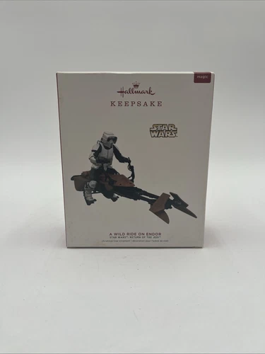 2019 Hallmark STAR WARS Wild Ride on Endor Return of the Jedi MAGIC Ornament NIB