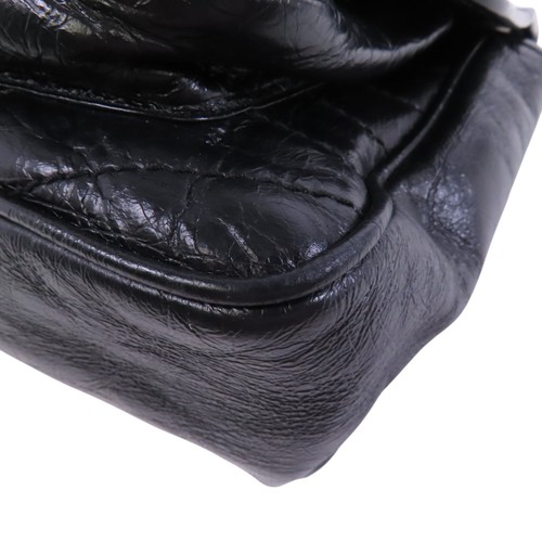 Bolso de hombro mediano YVES SAINT LAURENT YSL Niki 498894 cuero de becerro negro - Imagen 12 de 15