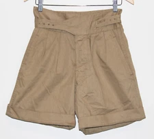 British Army Gurkha Drill Shorts 1964 Mens Khaki Chino Size 1 / 27" 1939 Pattern