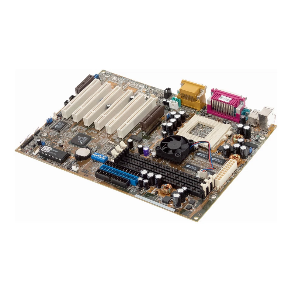 Motherboard ATX ASUS CUA REV 1.03 Socket 370 Sdram PCI AMR - Image 3 of 3