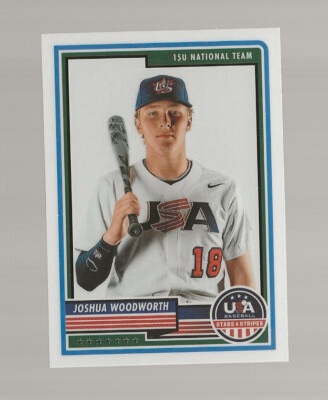V79) 2023 Panini USA Baseball Stars and Stripes Joshua Woodworth RC #40