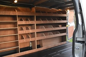 transit custom shelving