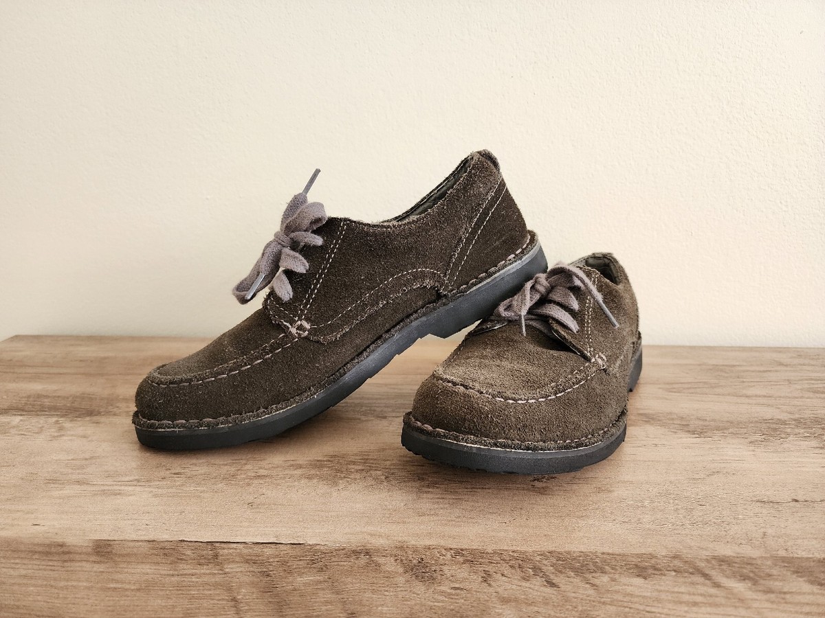 LL Bean Mens Olive Brown Suede Oxford Lace Up Oxford Boots Size 9.5 TLB Mallorca Oxford shoes | Men main image 3