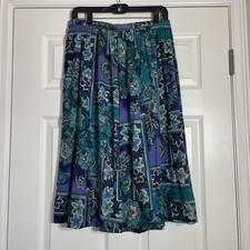 Vintage 90s Floral Long Skirt Size 12
