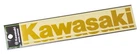 Genuine Kawasaki Logo Die Cut Sticker Size L Gold J7010-0171 NEW!!