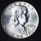 1957-D "HIGH GRADE" Franklin Half Dollar 50C - COINGIANTS -