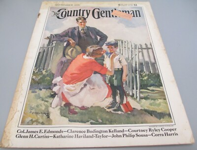 SEPT 1928 COMPLETE COUNTRY GENTLEMAN MAGAZINE, 1ST DAY OF SCHOOL,HADDON SUNDBLOM