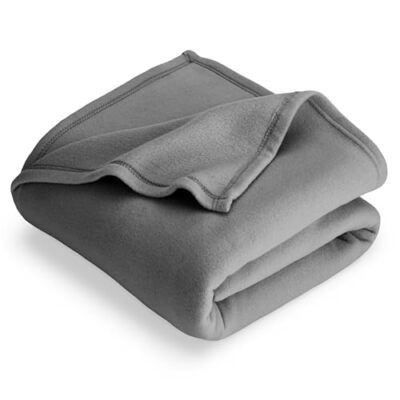  Polar Fleece Blanket - Throw Blanket - Grey - Warm & Cozy - Premium Fleece 