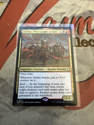 MTG Alesha, Who Laughs at Fate Foundations Regular #0115 - Picture 1 of 2