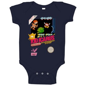 Kid Icarus Retro Nes Box Art Baby One Piece