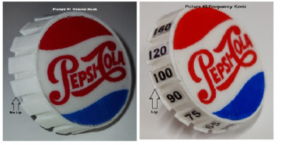 1955 Pespi-Cola Cooler Tube Radio Knob (set) ARRP010
