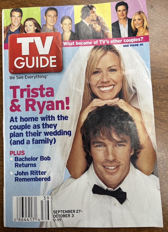 VINTAGE - TV GUIDE - 9/27 - 10/03/2003 - TRISTA & RYAN - COVER
