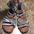 Girls Silver Gladiator Sandals    — photo 1