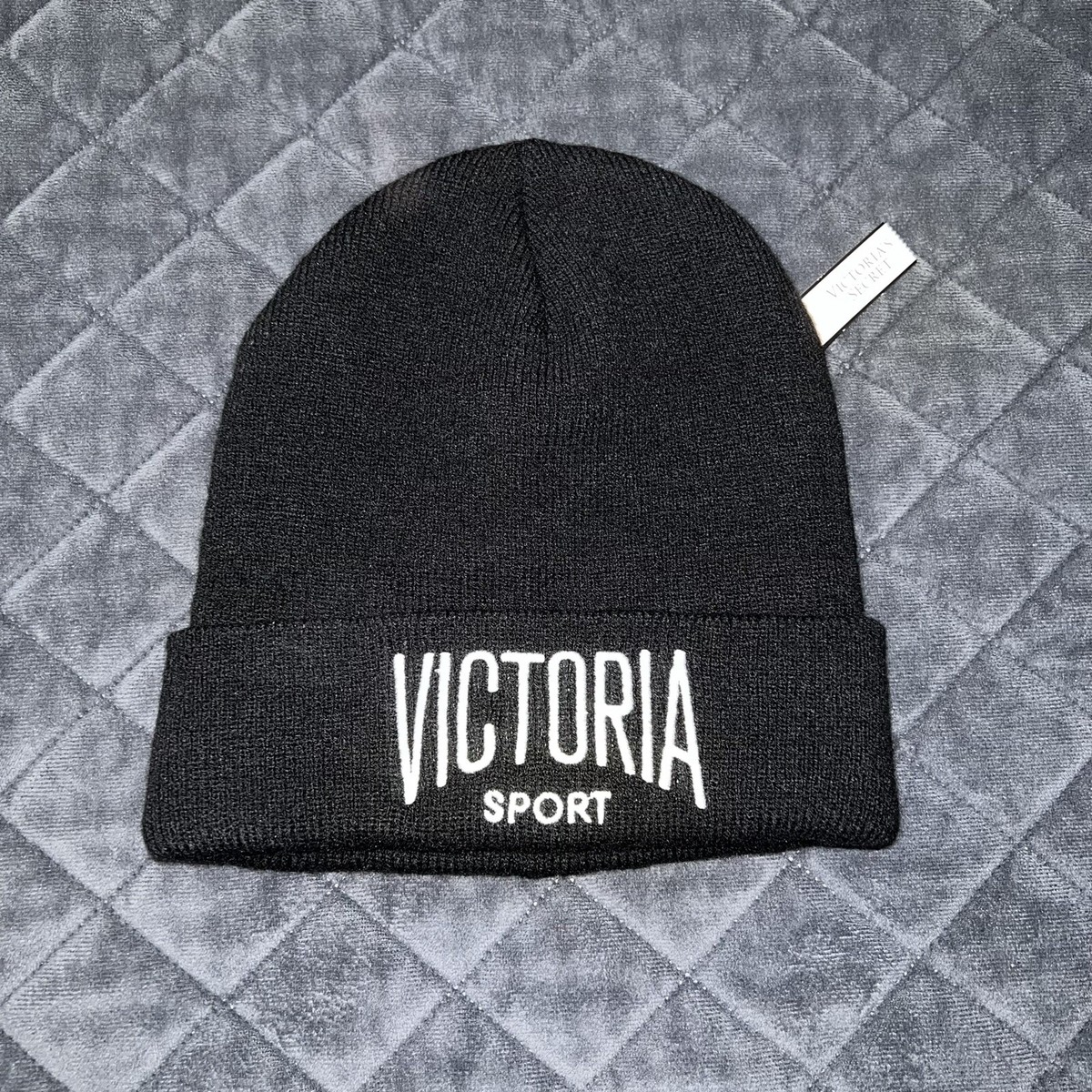 Victoria’s‎ Secret Sport Logo Beanie Hat Victoria Secret Sport VSX Logo Knit Beanie Hat Women main image 3
