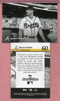Spencer Strider 2023 Topps Black & White Base Braves #60