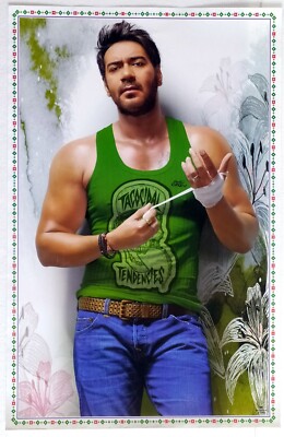 Ajay Devgan Devgun Bollywood Original Poster  18 inch X 27.5 inch India Actor